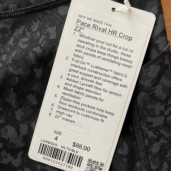 BNWT Pace Rival HR Crop 22” Full On Luxtreme leggings - Picture 2 of 5